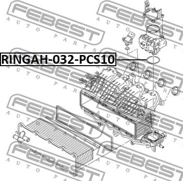 Febest RINGAH-032-PCS10 - Blīve, Droseļvārsta īscaurule xparts.lv