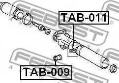 Febest TAB-011 - Mounting, steering gear xparts.lv