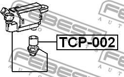 Febest TCP-002 - Kontaktspraudnis, Aizdedzes spole xparts.lv
