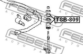 Febest TSB-809 - Tie Bar Bush xparts.lv