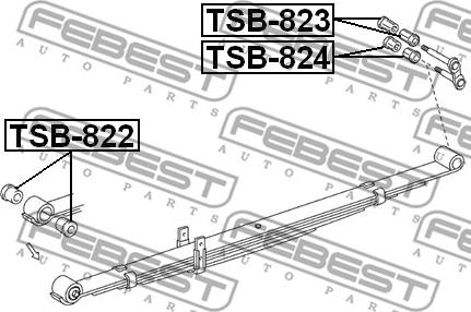 Febest TSB-822 - Įvorė, lakštinė lingė xparts.lv
