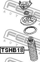 Febest TSHB18 - Aizsargvāciņš / Putekļusargs, Amortizators xparts.lv