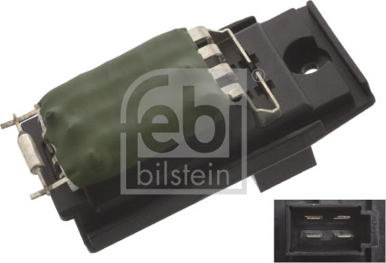 Febi Bilstein 45415 - Resistor, interior blower xparts.lv