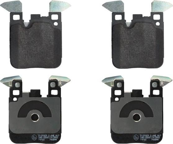 Febi Bilstein 16909 - Brake Pad Set, disc brake xparts.lv