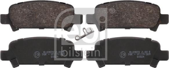 Febi Bilstein 16659 - Brake Pad Set, disc brake xparts.lv