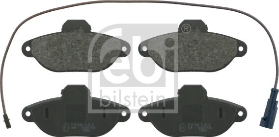 Febi Bilstein 16084 - Brake Pad Set, disc brake xparts.lv