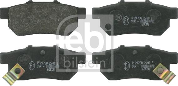 Febi Bilstein 16301 - Тормозные колодки, дисковые, комплект xparts.lv