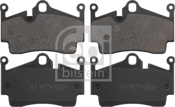 Febi Bilstein 16758 - Brake Pad Set, disc brake xparts.lv