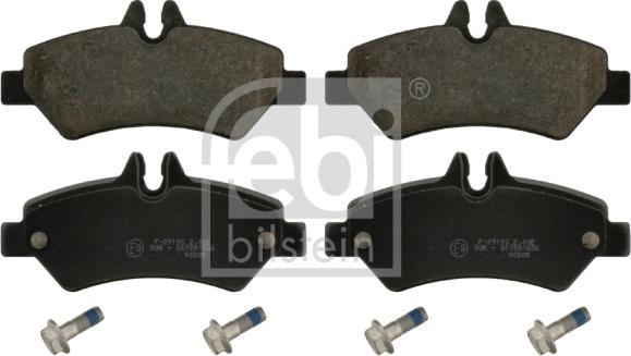 Febi Bilstein 16735 - Brake Pad Set, disc brake xparts.lv