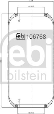 Febi Bilstein 106768 - Bellow, air suspension xparts.lv