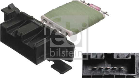 Febi Bilstein 100043 - Resistor, interior blower xparts.lv