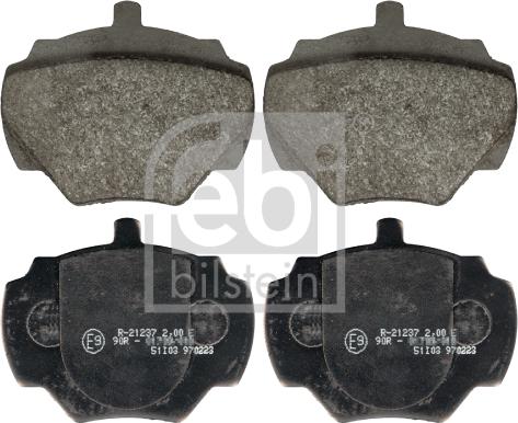 Febi Bilstein 116116 - Тормозные колодки, дисковые, комплект xparts.lv