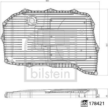 Febi Bilstein 178421 - Hidraulinis filtras, automatinė transmisija xparts.lv