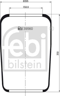 Febi Bilstein 39560 - Bellow, air suspension xparts.lv