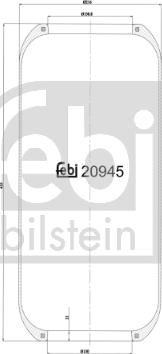 Febi Bilstein 20945 - Dėklas, pneumatinė pakaba xparts.lv