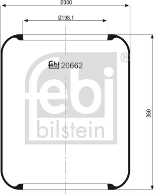 Febi Bilstein 20662 - Bellow, air suspension xparts.lv