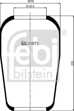 Febi Bilstein 20673 - Bellow, air suspension xparts.lv
