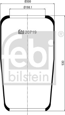 Febi Bilstein 20719 - Bellow, air suspension xparts.lv