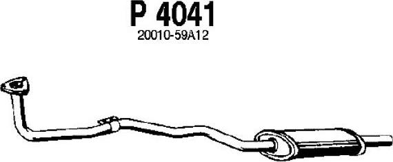 Fenno P4041 - Предглушитель выхлопных газов xparts.lv