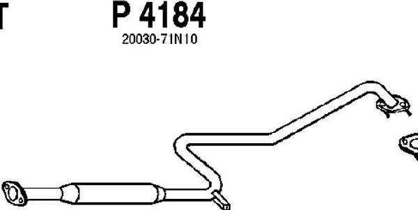 Fenno P4184 - Vidējais izpl. gāzu trokšņa slāpētājs xparts.lv