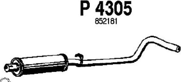 Fenno P4305 - Vidējais izpl. gāzu trokšņa slāpētājs xparts.lv