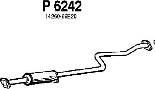 Fenno P6242 - Vidējais izpl. gāzu trokšņa slāpētājs xparts.lv