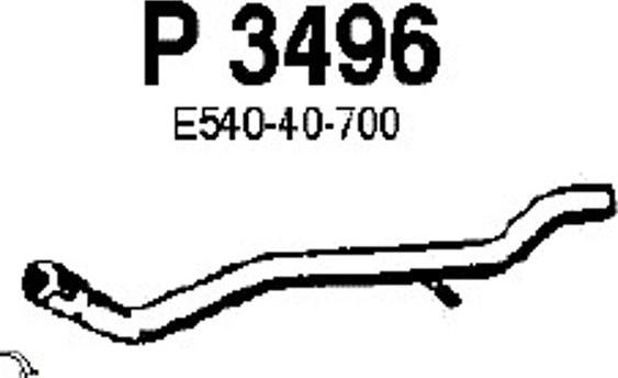 Fenno P3496 - Exhaust Pipe xparts.lv