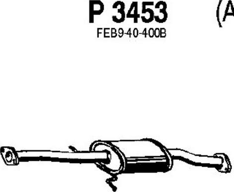 Fenno P3453 - Vidējais izpl. gāzu trokšņa slāpētājs xparts.lv