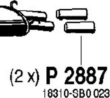 Fenno P2887 - Труба выхлопного газа xparts.lv