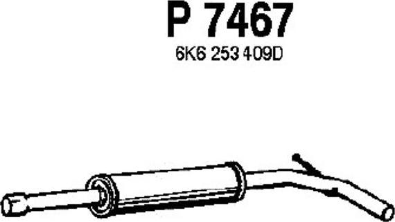 Fenno P7467 - Vidējais izpl. gāzu trokšņa slāpētājs xparts.lv