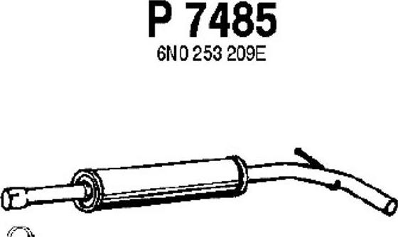 Fenno P7485 - Vidējais izpl. gāzu trokšņa slāpētājs xparts.lv