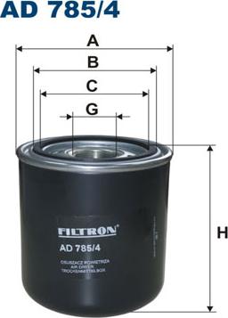 Filtron AD 785/4 - Патрон осушителя воздуха, пневматическая система xparts.lv