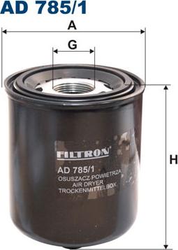 Filtron AD785/1 - Патрон осушителя воздуха, пневматическая система xparts.lv