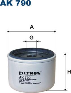 Filtron AK790 - Воздушный фильтр xparts.lv