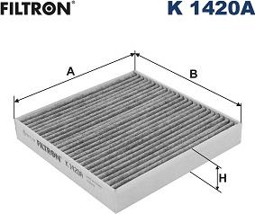 Filtron K 1420A - Filtras, salono oras xparts.lv