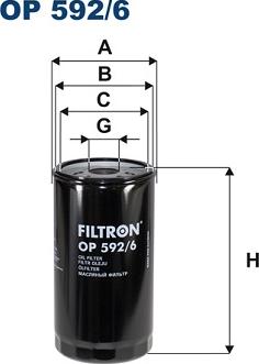 Filtron OP592/6 - Eļļas filtrs xparts.lv