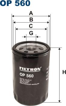 Filtron OP560 - Eļļas filtrs xparts.lv