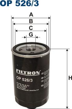 Filtron OP526/3 - Eļļas filtrs xparts.lv