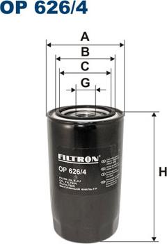 Filtron OP626/4 - Oil Filter xparts.lv
