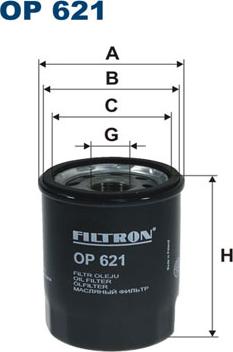 Filtron OP621 - Масляный фильтр xparts.lv