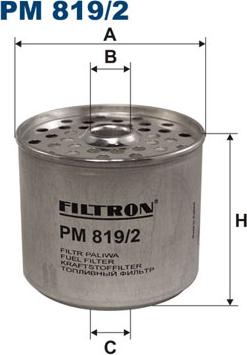 Filtron PM819/2 - Degvielas filtrs xparts.lv