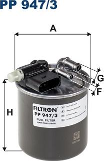 Filtron PP 947/3 - Топливный фильтр xparts.lv