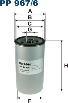 Filtron PP967/6 - Degvielas filtrs xparts.lv