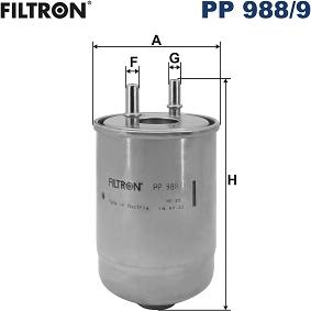 Filtron PP 988/9 - Топливный фильтр xparts.lv