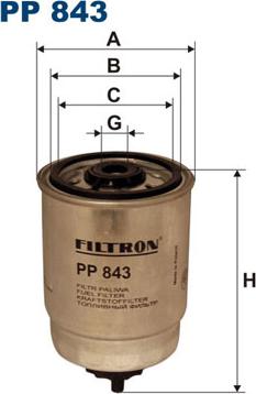 Filtron PP843 - Degvielas filtrs xparts.lv