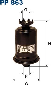 Filtron PP863 - Fuel filter xparts.lv