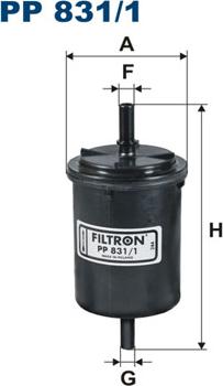 Filtron PP831/1 - Топливный фильтр xparts.lv