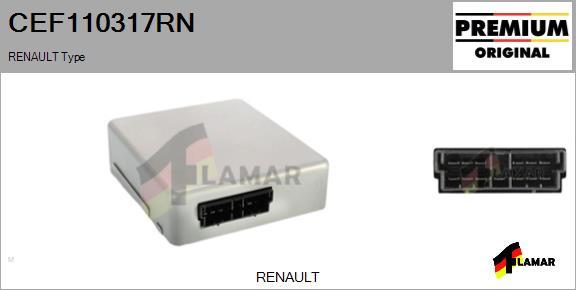 FLAMAR CEF110317RN - Блок управления, рулевой механизм с усилителем xparts.lv