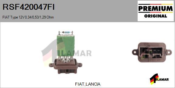 FLAMAR RSF420047FI - Rezistors, Salona ventilators xparts.lv