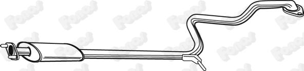 Fonos 21835 - Средний глушитель выхлопных газов xparts.lv
